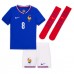 France Aurelien Tchouameni #8 Replica Home Minikit Euro 2024 Short Sleeve (+ pants)